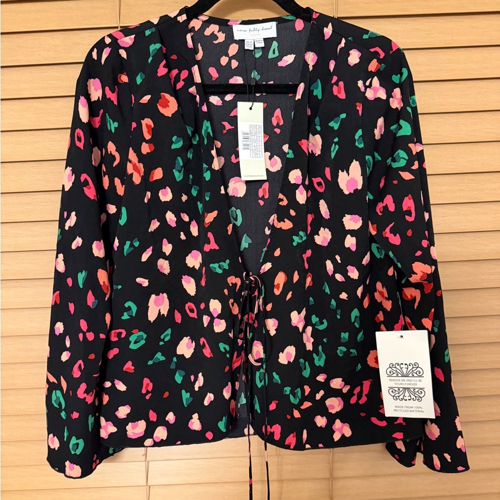 Never Fully Dressed Multicolor Animal Print Blouse